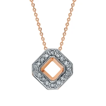 

Gold pendant with diamonds sunlight sample 585