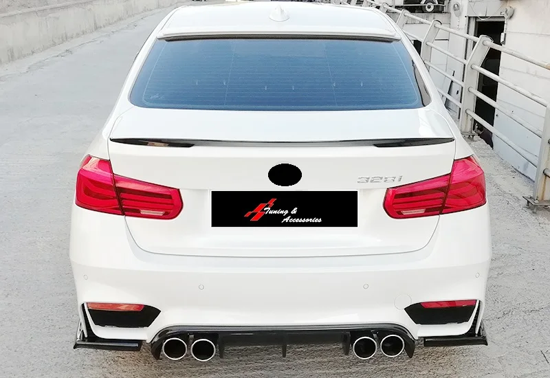 

Стильный спойлер M4 для BMW F30, 3 серии, качественные автомобильные аксессуары, автомобильный диффузор для тюнинга губ, спойлер для кузова, внешние аксессуары для автомобиля