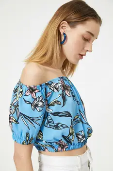 

Koton Women Blue Print Blouse 0 YAL68542IW
