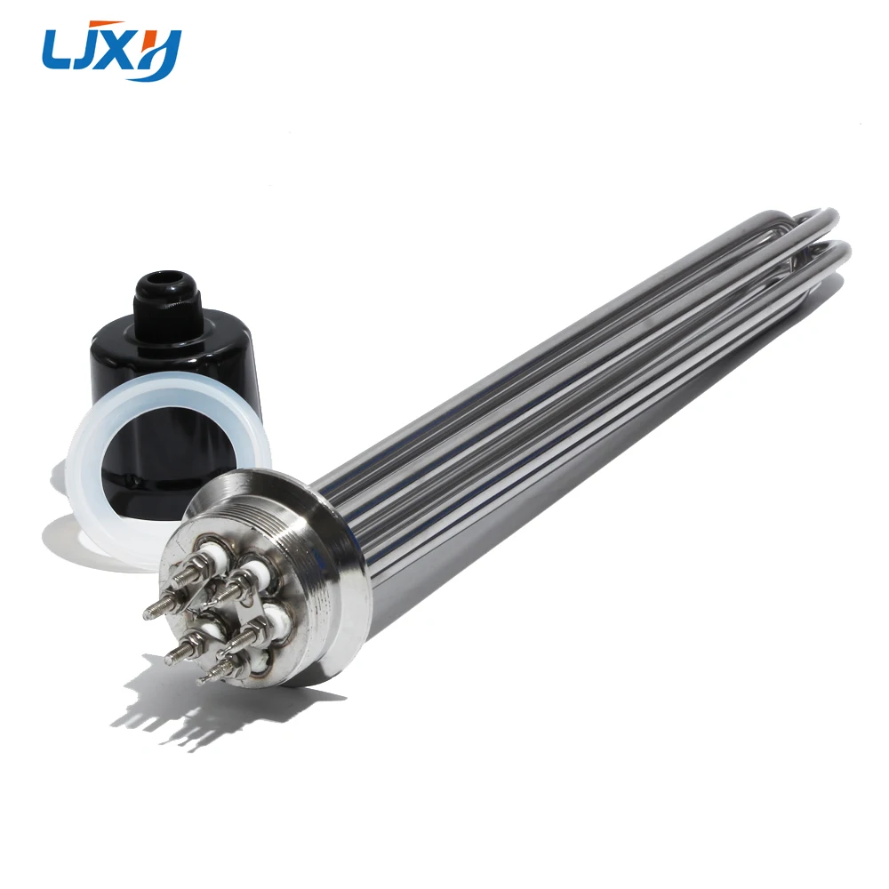 Ljxh Baixa Densidade de Watt Imersão 64 mm od Tri Braçadeira Elemento de Aquecimento de Água para Casa Cervejaria e Tanque de Destilaria 4. 5kw 6kw 9kw