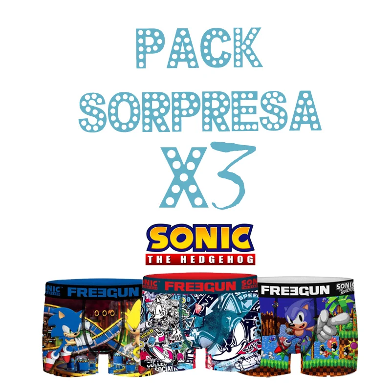Боксерские трусы типа Еж FREEGUN SONIC 3/6 шт.|Боксеры| |