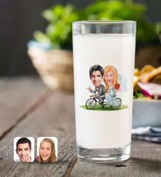 

Personalized Maried Caricature Of Raki Bardağı-3