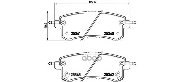 Колодки Тормозные Brembo P56082 Brembo арт. P56082
