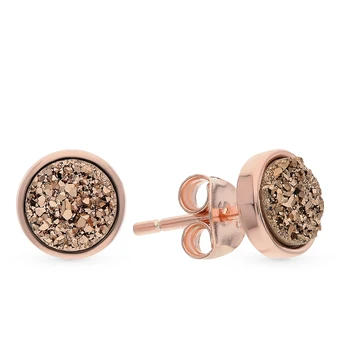 

Silver earrings with sunlight crystals sample 925 test