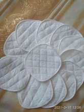 Almohadillas de algodón de 3 capas, 12 Uds. (6 pares), almohadillas de pechos reutilizables para lactancia, almohadilla lavable Lisa orgánica impermeable, accesorio para lactancia de bebé