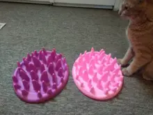 Bowls Feeders Interactive Pets Cats Slow Kitten Silicone Dog Catch Non-Slip Anti-Gulping