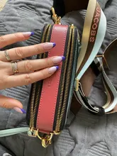 Bolsos de moda para mujer, de diseñador de marca famosa, bandolera de Doble cremallera hombro, pequeña, con cámara, cruzados