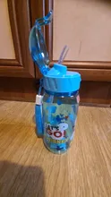 450ml de dibujos animados de Disney Mickey mouse, niños de plástico de taza paja los estudiantes agua potable chico botella a prueba de fugas nuevo
