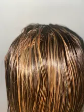 Ishow resaltar Peluca de color marrón pelucas de cabello humano 13X4 13X6x1 Ombre recto peluca con malla frontal destacar frente de encaje pelucas de cabello humano