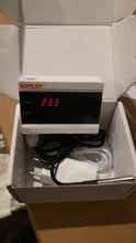 KONLEN-Detector de temperatura y humedad para el hogar, sensor con termómetro e higrómetro con pantalla digital y alarma, dispositivo wifi compatible con Tuya Smart y con aplicación para Android