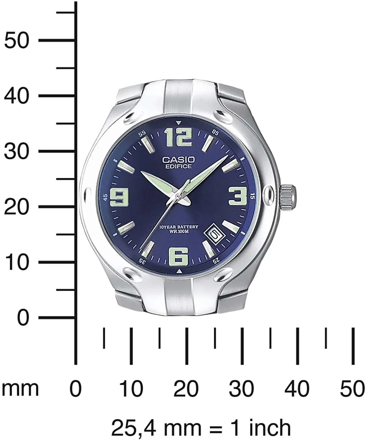 Casio Edifice Men's Watch EF 106D 2A blue dial steel strap 100m water  resist|Women's Watches| - AliExpress