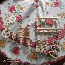 Bird-Toys Accessories Perch-Stand Cockatiel Budgie Parkiet Vogelspeelgoed 7pcs Jouet