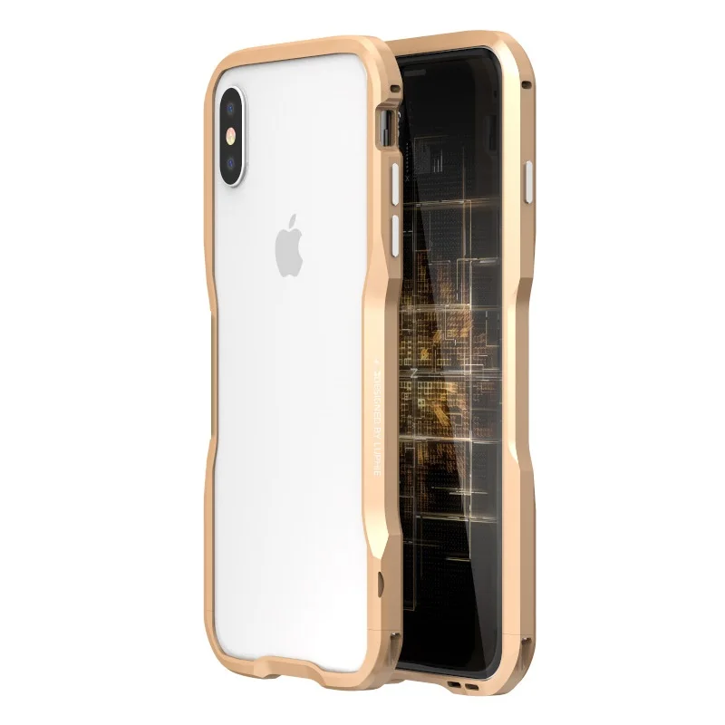 Золотой Роскошный Металлический Чехол-бампер для iPhone11 Pro, чехол с алюминиевой рамкой, жесткий защитный чехол для iPhone XS Max XR 7 8 Plus, чехол-бампер - Цвет: Золотой