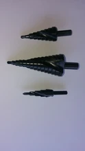 3 unids/set 4-32MM HSS cobalto paso Broca escalonada de nitrógeno de alta velocidad de acero en espiral por Cono de Metal vástago triangular agujero