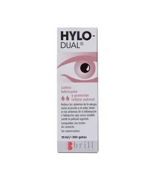 

Hylo-dual lubricating eye drops and Celul Protector