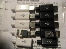 10 unids/lote YT2153Y Micro USB 4pin conector macho blanco/negro de datos OTG interfaz de línea de datos Cbale envío de la gota