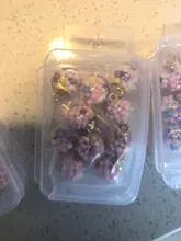 10 Uds. De bolas de cristal transparentes de 2 colores, 16mm, abalorios coloridos con caja para pulsera, collar, fabricación de joyas, bricolaje