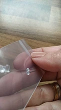 LEKANI-pendientes tipo botón de plata fina para mujer, de Cristal Swarovski, joyería fina para boda, 925