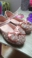Zapatos de cuero con lazo de diamantes de imitación para niñas, zapatillas de baile de fiesta, zapatos planos de rendimiento para bebés y estudiantes, D785