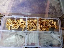 Wire-Connectors Crimp-Terminals Insulating-Sleeve Male/female-Plug Assortment-Kit 