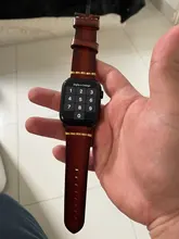 Correa de cuero de vaca hecha a mano para Apple Watch, repuesto para pulsera de 44mm, 40mm, 42mm y 38mm, Series SE 6, 5, 4, 3, 2, iWatch Watch