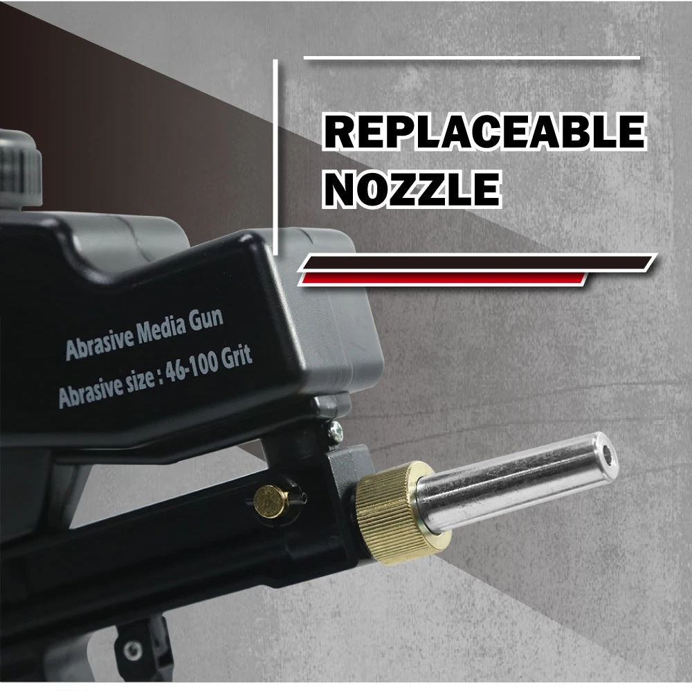 LEMATEC гравитационный питательный Пескоструйный пистолет воздушный для удаления