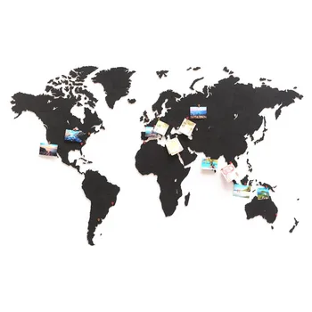

Map "world map true puzzle" black 150*90