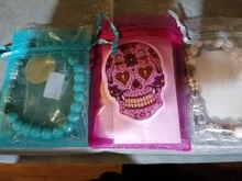 100 unids/lote 5x 7/7x 9/10x15cm bolsas de joyería de Organza bolsa de lazo de Organza bolsa de embalaje de la joyería bolsas joyería bolso bolsa de