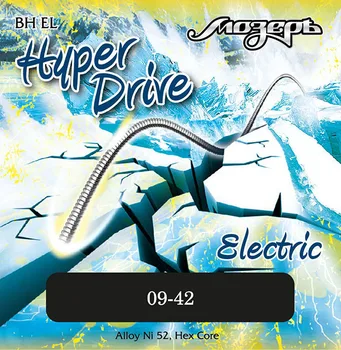 

BH-EL Hyper Drive Set strings for electric guitar, Nickel/iron, 9-42, Мозеръ