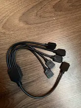 Conector de cinta LED RGB de 4 pines, 1 a 1, 2, 3, 4 y 5 enchufes, Cable bifurcador de corriente, aguja de 4 pines, conector hembra, Cable para tira de luz Led RGB