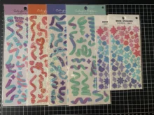 Pegatinas de cinta de colores para decoración, etiqueta adhesiva DIY para álbum de recortes, diario, arte, álbum, diario, planificador, libro diario