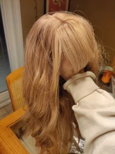 Synthetic Wigs Hair Bangs Wavy Cosplay Lolita Party Dark-Brown Long Black-Women Heat-Resistant