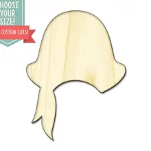 Шляпа моряка пирата Фэнтези герой пользовательский размер Лазерная резка Деревянные Художественные товары для рукоделия Настенный декор свадебный детский DCS0516