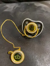 Letras iniciales de nombre de silicona para niños recién nacidos, chupete de ortodoncia, tetina, Sostenedor para chupete de bebé