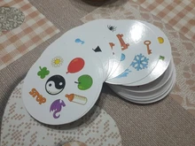 SPOT IT-Juego de cartas con caja de Metal, Enjoy It para reuniones familiares, Zoo, doble HP, rojo clásico, MLG💥2020 de alta calidad
