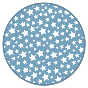 

Panorama Vinyl Round Rug Stars Blue - Kitchen Carpet Anti-Slip Flame Retardant - Living Room Rug - XXL Rugs - PVC Rugs