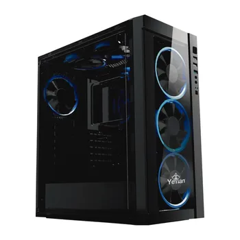 

Yeian Blade 2100 desktop black-Gaming computer box, (Tower, PC, SPCC, blue)-YNH-B2100