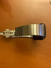 Correa de acero inoxidable para Apple Watch, banda de 44mm y 40mm para iWatch de 42mm/38mm, pulsera de Metal de mariposa para Apple watch serie 5 4 3 se 6