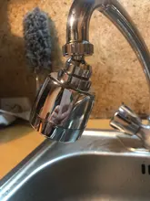 Grifo aireador de cocina giratorio de 360 °, Aireador de grifo de ahorro de agua curvada, grifo del difusor, filtro de boquilla, Conector de boquilla de Ducha