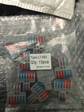 Miniconectores de Cable rápido, Conector de cableado de empalme de resorte compacto Universal, bloque de terminales Push-in, pct-222, 223