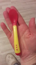 Temperature-Sensing-Spoon Baby-Spoon Head-Feeding Heat-Sensitive Silicone Childrens