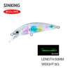 5cm 6g Fishing Lure Hardcore LG Heavy Minnow 50S Wobbler Sinking Jerkbait Swimbait Artificial Hard Bait Trout Bait Bass Bait 2
