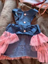 Summer Dress Jean Skirt Dog-Pets Dogs Chihuahua for Puppy-Clothing XS-L