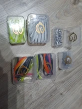 QXO-señuelo suave de pesca, gusano con caja de silicona, Swimbait, Streamer, señuelo cuchara para pescar, conjuntos de tambaleador de 7cm y 10cm