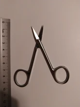 Farming-Tools Scissors Veterinary Medical Animal Straight 10cm 14cm 16cm Curved-Tip Stainless-Steel