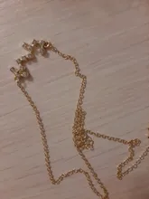 Signo del zodiaco de estrella de cartón para mujer, collares de constelación de 12, colgante de cristal dorado, collares de cadena de Gargantilla, joyería de regalo para cumpleaños