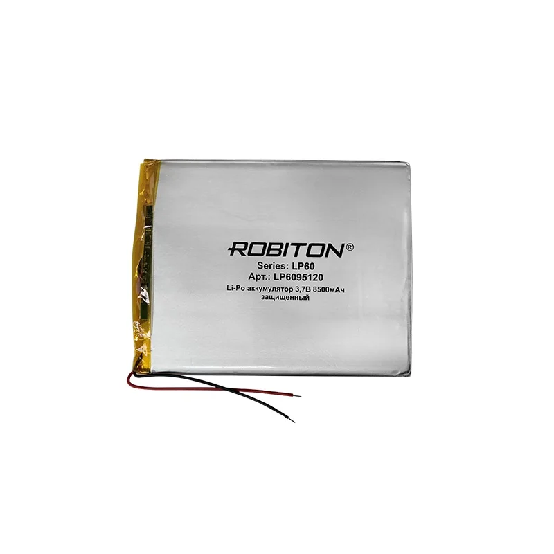 Аккумулятор LI-pol LP6095120 3.7V 8500mAh с защитой | Электроника