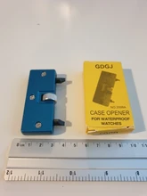 Llave para Mesa de dos garras, cubierta trasera de reloj, herramienta de apertura, removedor Rectangular ajustable, Kit de reparación de reloj, ajustador de calibre de 52mm