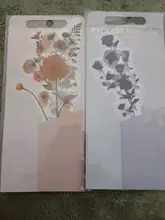 Mr.paper 6 unidades/bolsa 8 estilos margaritas Rosa tulipán flores secas Pet Deco pegatinas planificador de colección de recortes pegatinas decorativas de papelería
