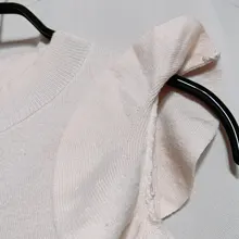 Neploe-Jersey de punto con cuello redondo y hombros descubiertos para mujer, jersey de manga larga con cuello redondo, jersey liso para primavera y verano